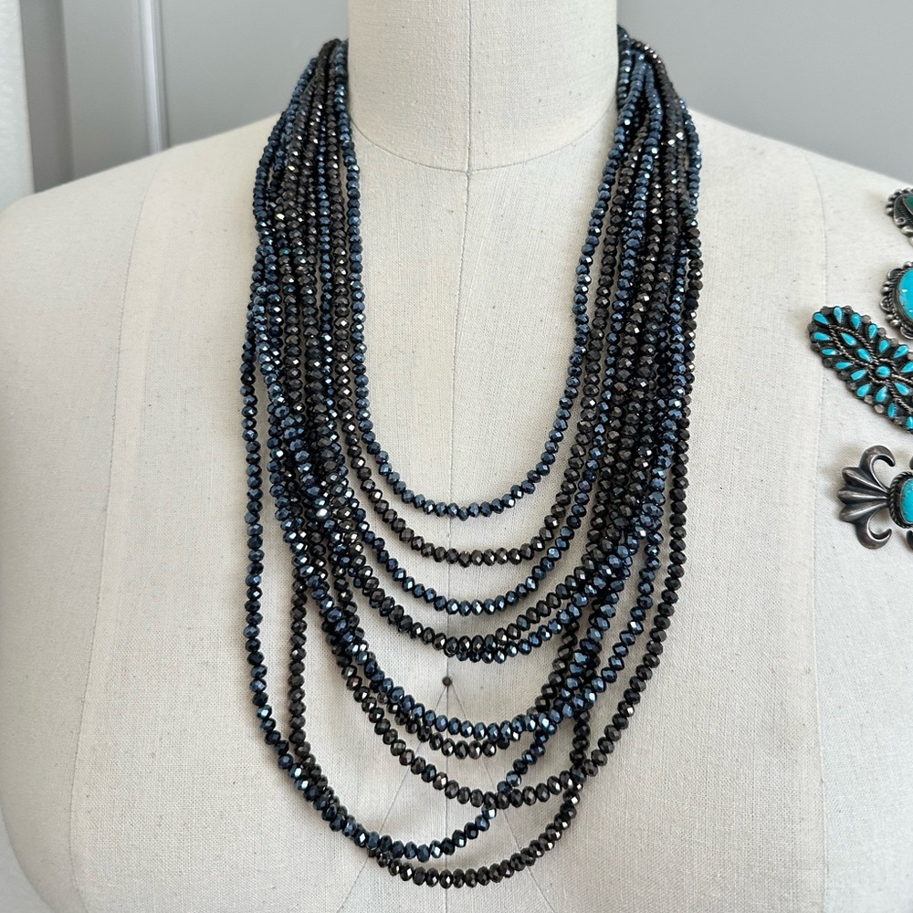 NWT CESCABELLE Sparkle Multi Strand Beaded NECKLACE